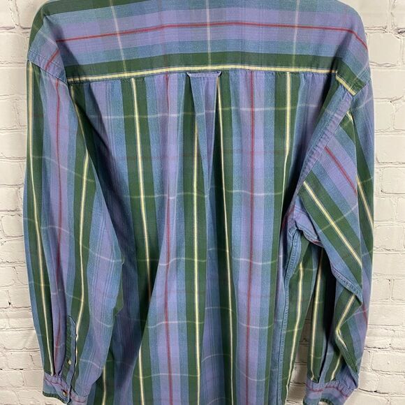 Vintage Nautica Long Sleeve Striped Shirt. Size Large - Picture 4 of 4